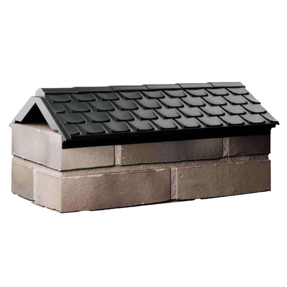 Парапет Zking Эльбрус Черный с посадкой на 1 кирпич (255мм) Березники фото
