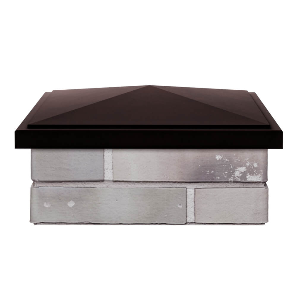 Колпак Zking БонаМоно Коричневый на столб 1.5х1.5 кирпича (385х385, 400х400мм) Березники фото