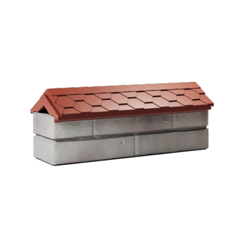 Парапет Zking Эверест Красный с посадкой на 0.5 кирпича (130мм) Березники фото