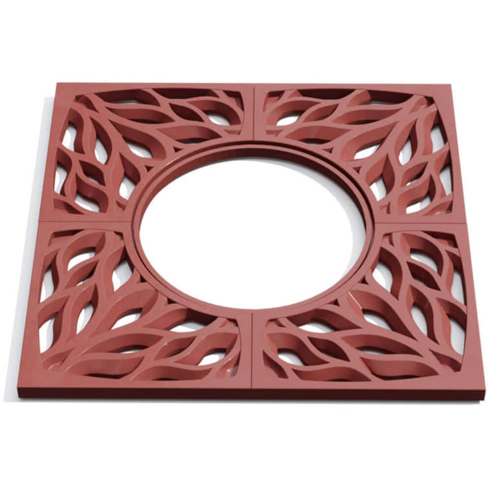 Приствольная решетка для дерева ZKING CRUST 1.2х1.2м Красная Березники фото