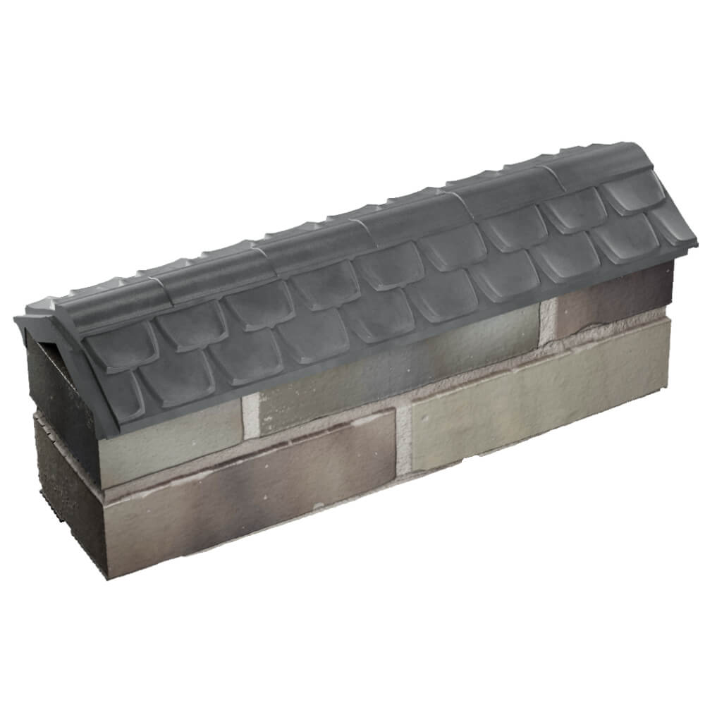 Парапет Zking Эльбрус Серый с посадкой на 0.5 кирпича (130мм) в Березниках фото