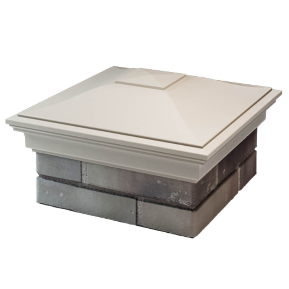 Колпак Zking Монблан Бежевый на столб 1.5х1.5 кирпича (385х385мм) в Березниках фото