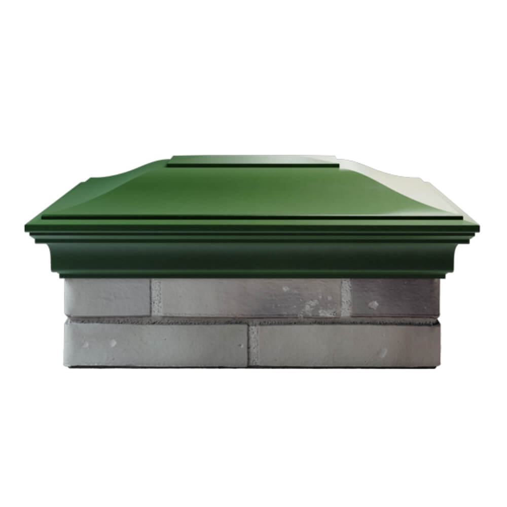 Колпак Zking Монблан Зеленый на столб 2х1.5 кирпича (515х385мм) в Березниках фото