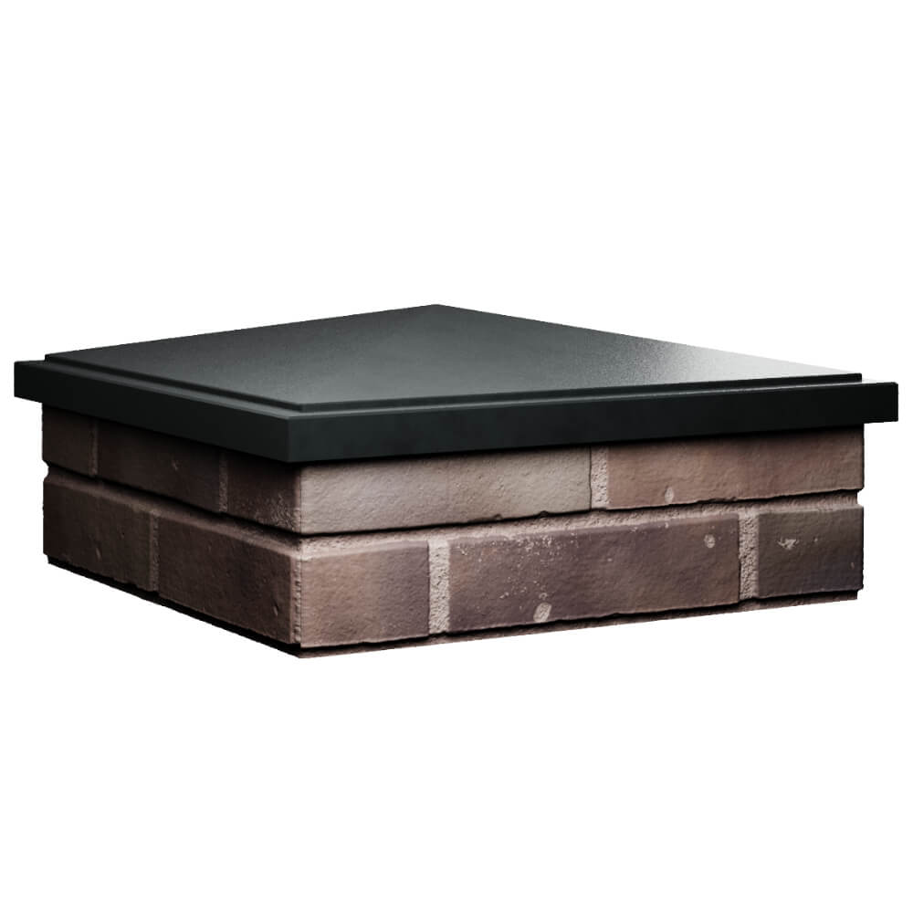 Колпак Zking БонаМоно Черный на столб 2х2 кирпича (515х515, 530х530мм) в Березниках фото