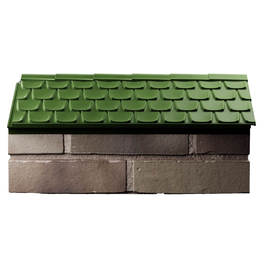 Парапет Zking Эльбрус Зеленый с посадкой на 1 кирпич (255мм) в Березниках фото