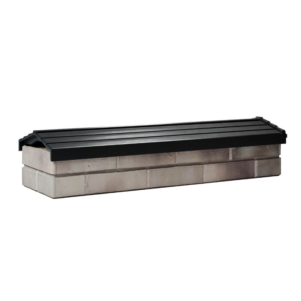 Парапет Zking Бона ХайТек Черный посадка на 0.5 кирпича (130мм) Березники фото