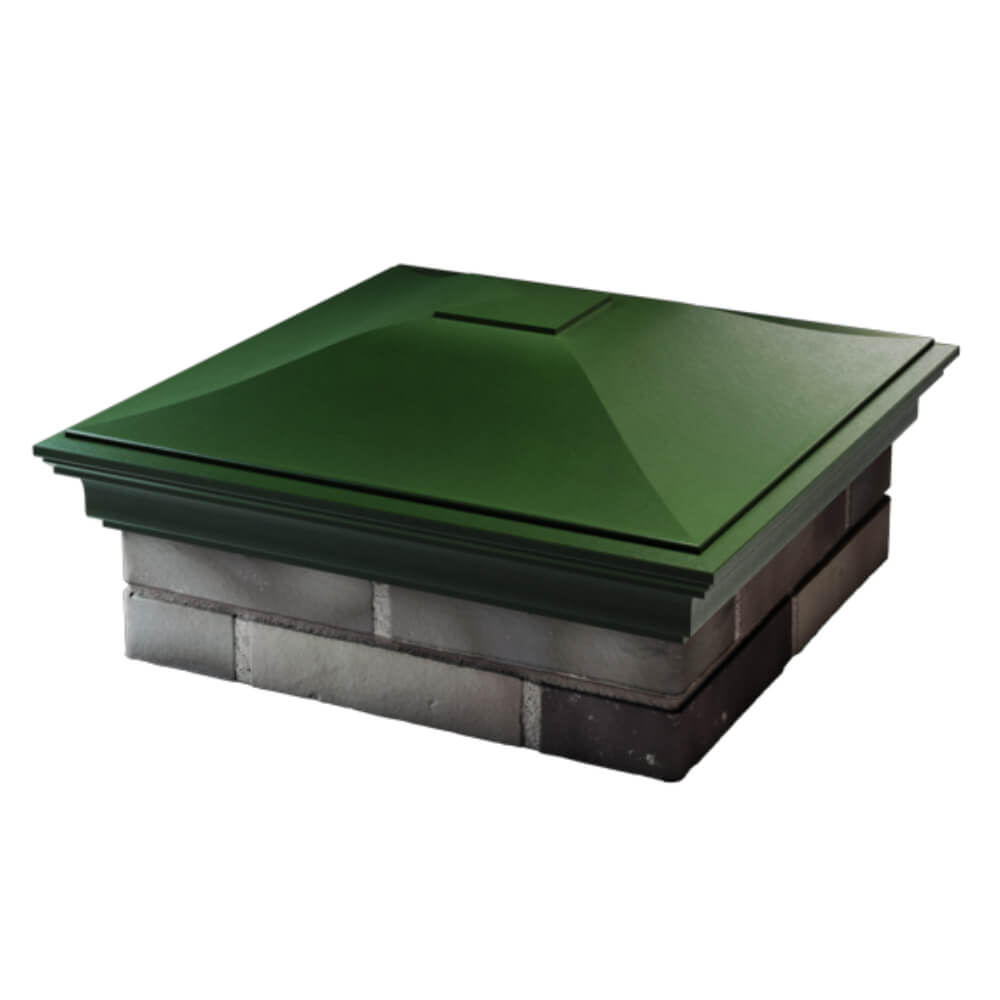 Колпак Zking Монблан Зеленый на столб 2х2 кирпича (515х515мм) в Березниках фото