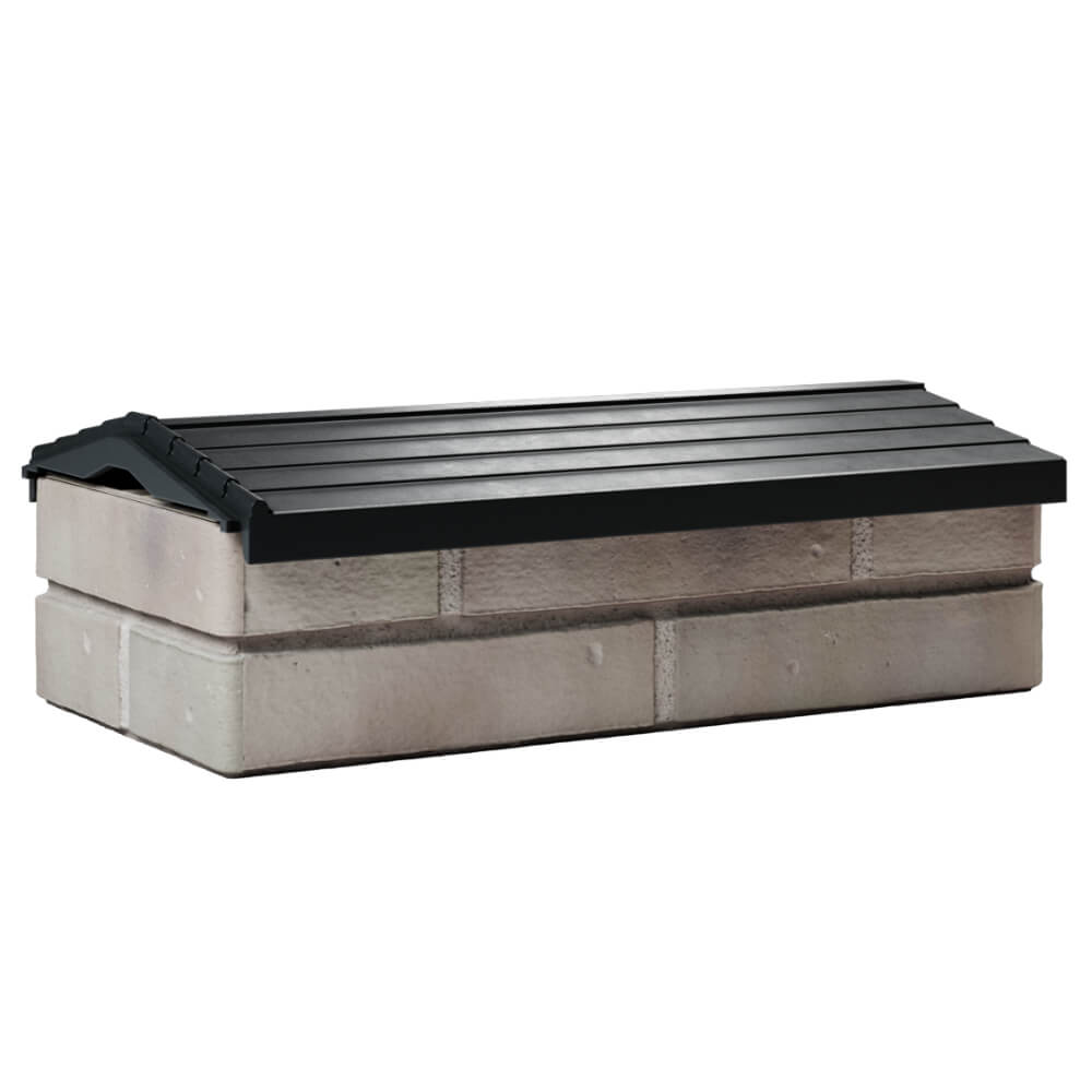 Парапет Zking Бона ХайТек Черный с посадкой на 1 кирпич (200/225/255мм) Березники фото