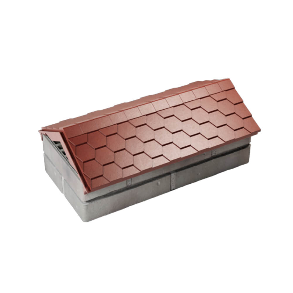Парапет Zking Эверест Красный с посадкой на 1 кирпич (200/225/255мм) в Березниках фото