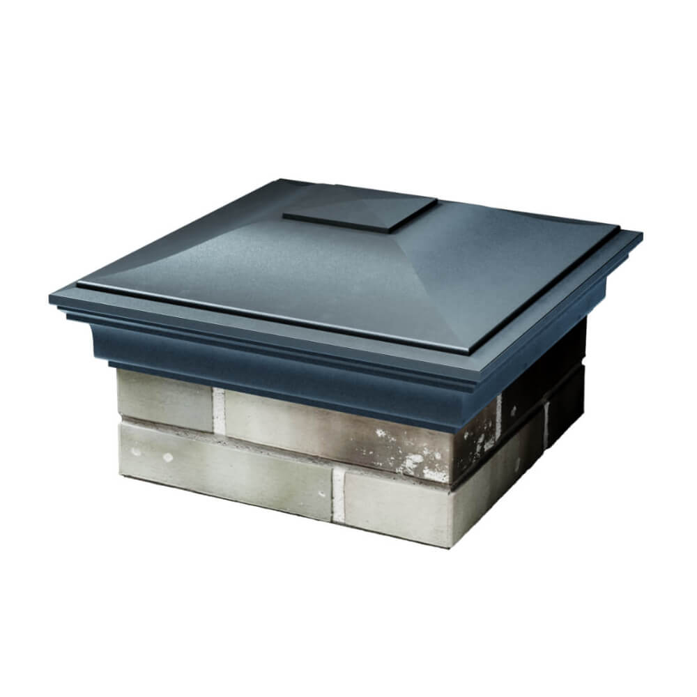 Колпак Zking Монблан Серый на столб 1.5х1.5 еврокирпича 0.7НФ (355х355мм) в Березниках фото