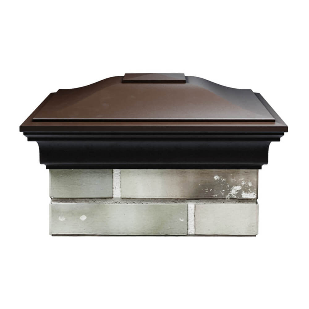 Колпак Zking Монблан Коричневый на столб 1.5х1.5 еврокирпича 0.7НФ (355х355мм) Березники фото