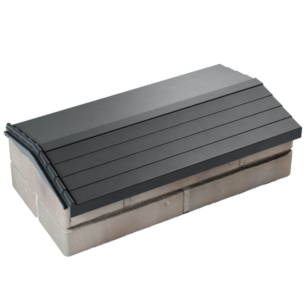 Парапет Zking Бона ХайТек Серый с посадкой на 1 кирпич (200/225/255мм) в Березниках фото