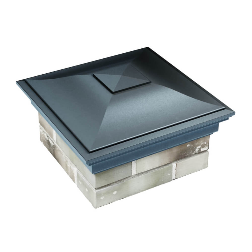 Колпак Zking Монблан Серый на столб 1.5х1.5 еврокирпича 0.7НФ (355х355мм) в Березниках фото