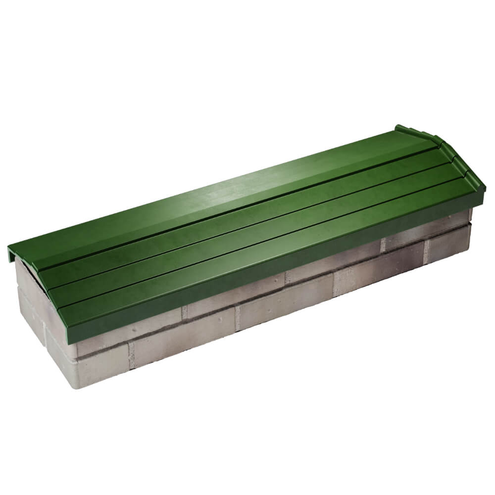 Парапет Zking Бона ХайТек Зеленый посадка на 0.5 кирпича (130мм) в Березниках фото