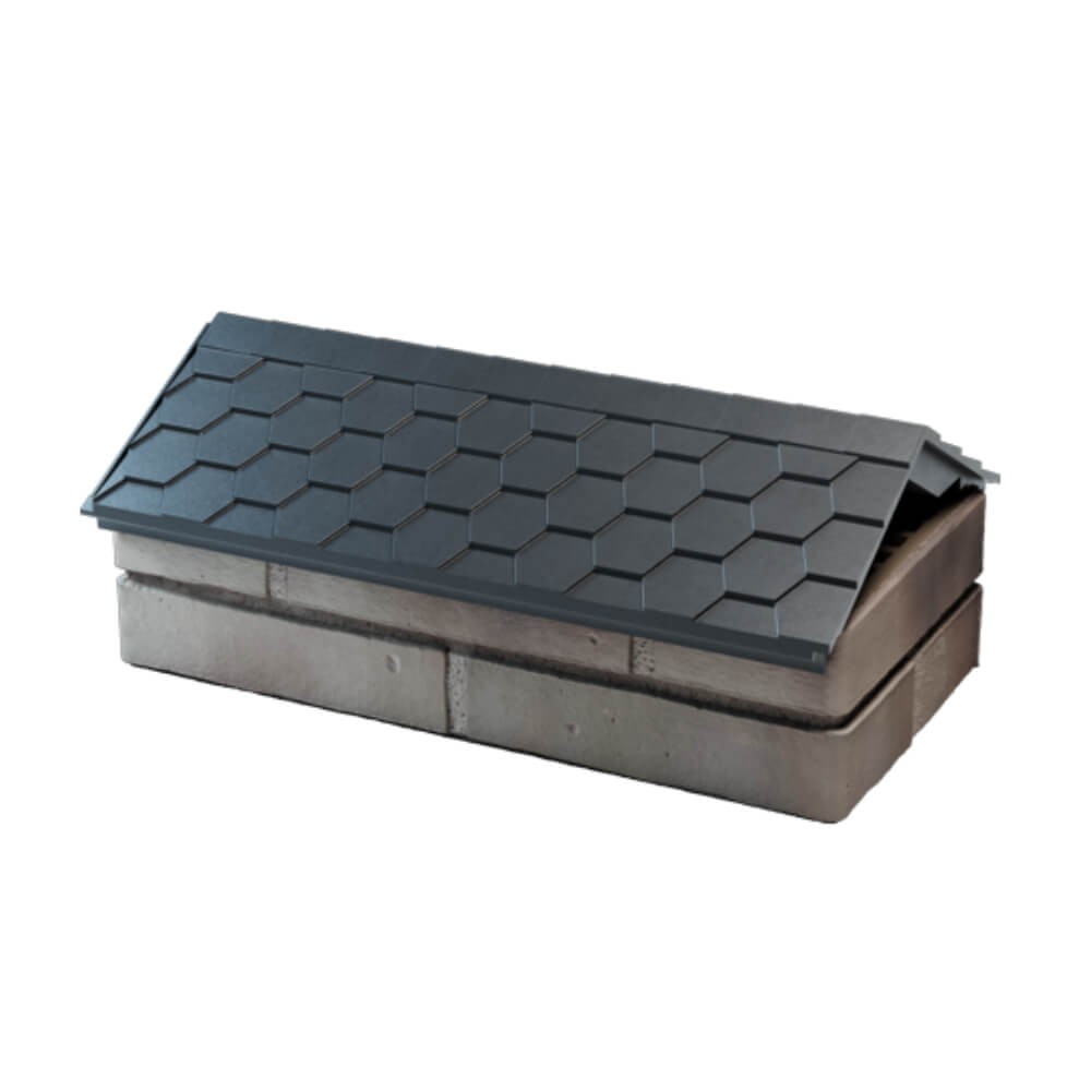 Парапет Zking Эверест Серый с посадкой на 1 кирпич (200/225/255мм) в Березниках фото