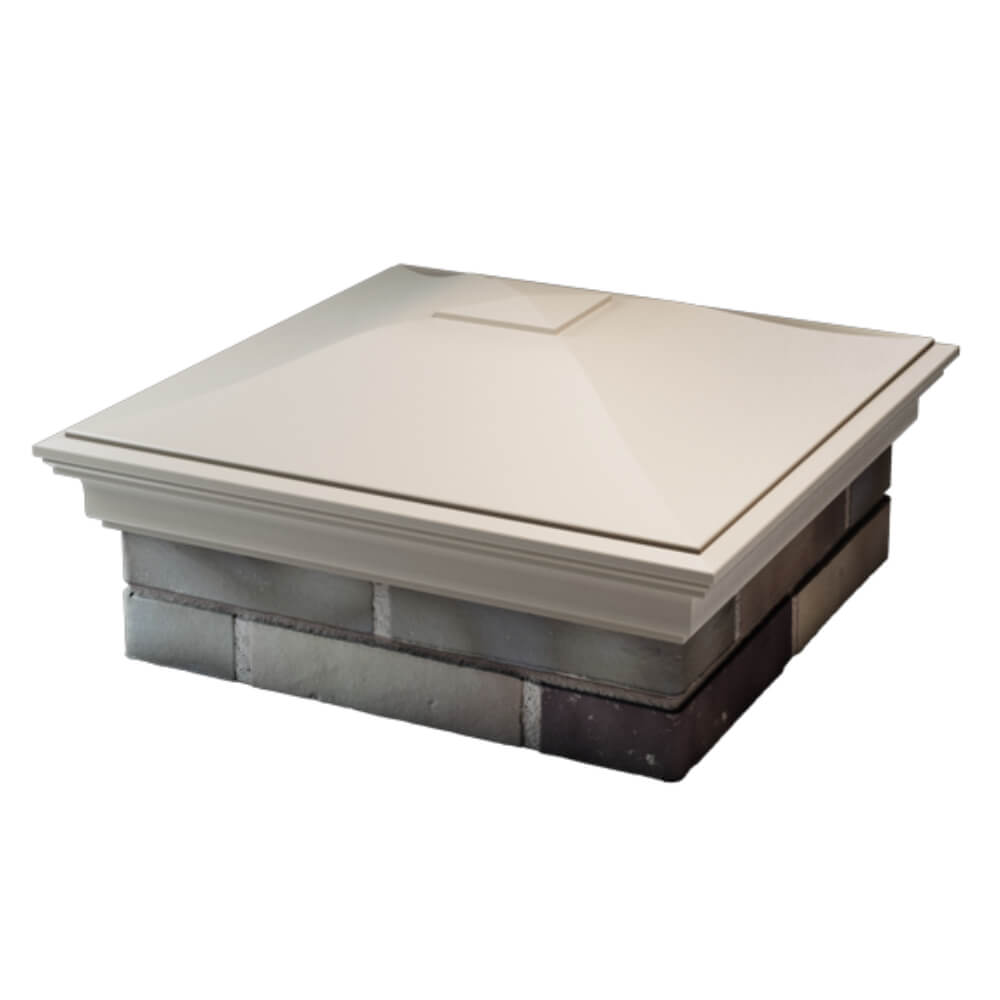 Колпак Zking Монблан Бежевый на столб 2х2 кирпича (515х515мм) в Березниках фото