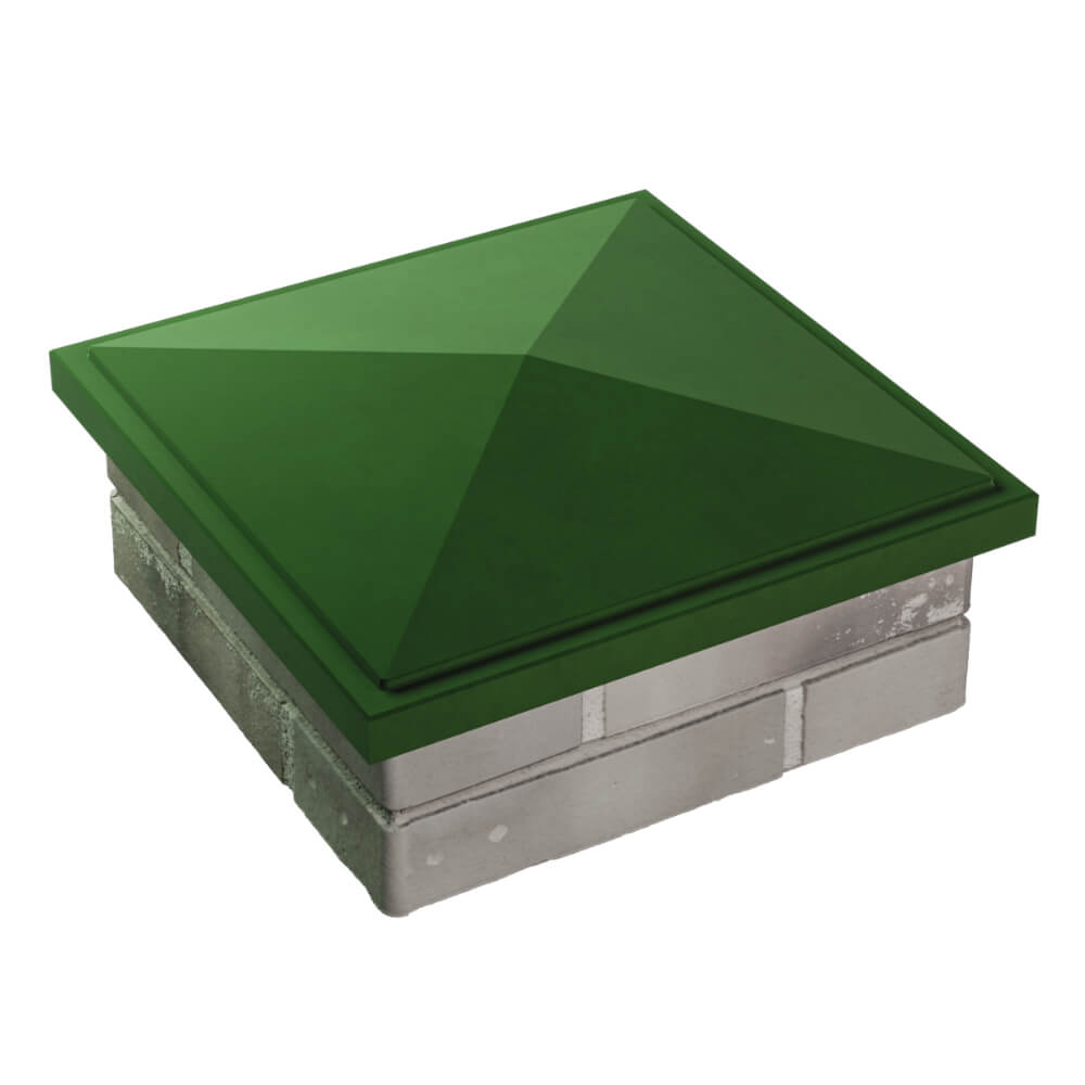 Колпак Zking БонаМоно Зеленый на столб 1.5х1.5 кирпича (385х385, 400х400мм) в Березниках фото