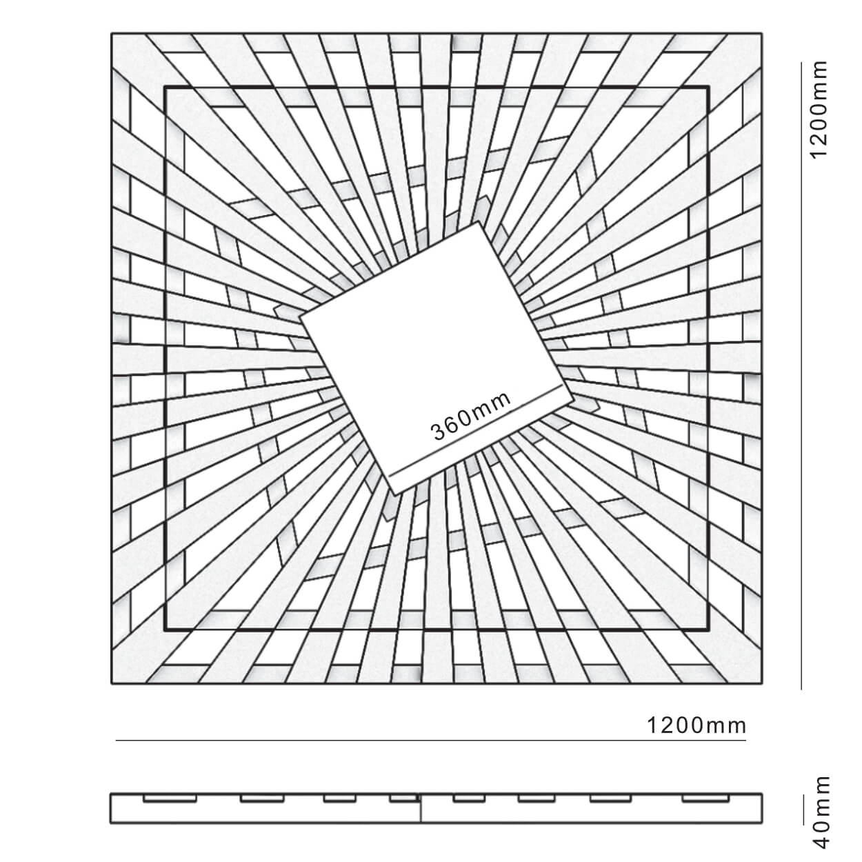 Приствольная решетка для дерева ZKING ATMOSPHERE 1.2х1.2м Бежевая в Березниках фото