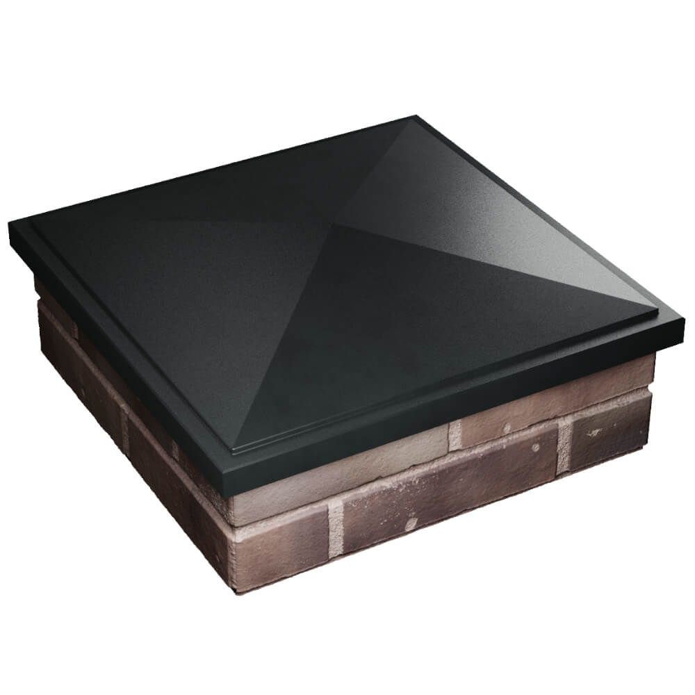 Колпак Zking БонаМоно Черный на столб 2х2 кирпича (515х515, 530х530мм) в Березниках фото