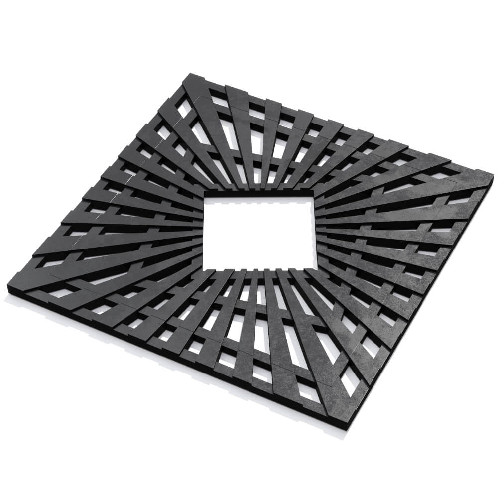 Приствольная решетка для дерева ZKING ATMOSPHERE 1.2х1.2м Черная в Березниках фото