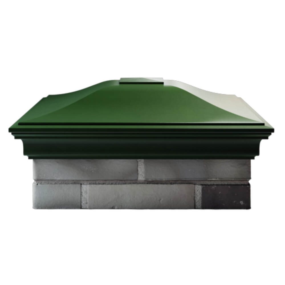 Колпак Zking Монблан Зеленый на столб 2х2 кирпича (515х515мм) в Березниках фото