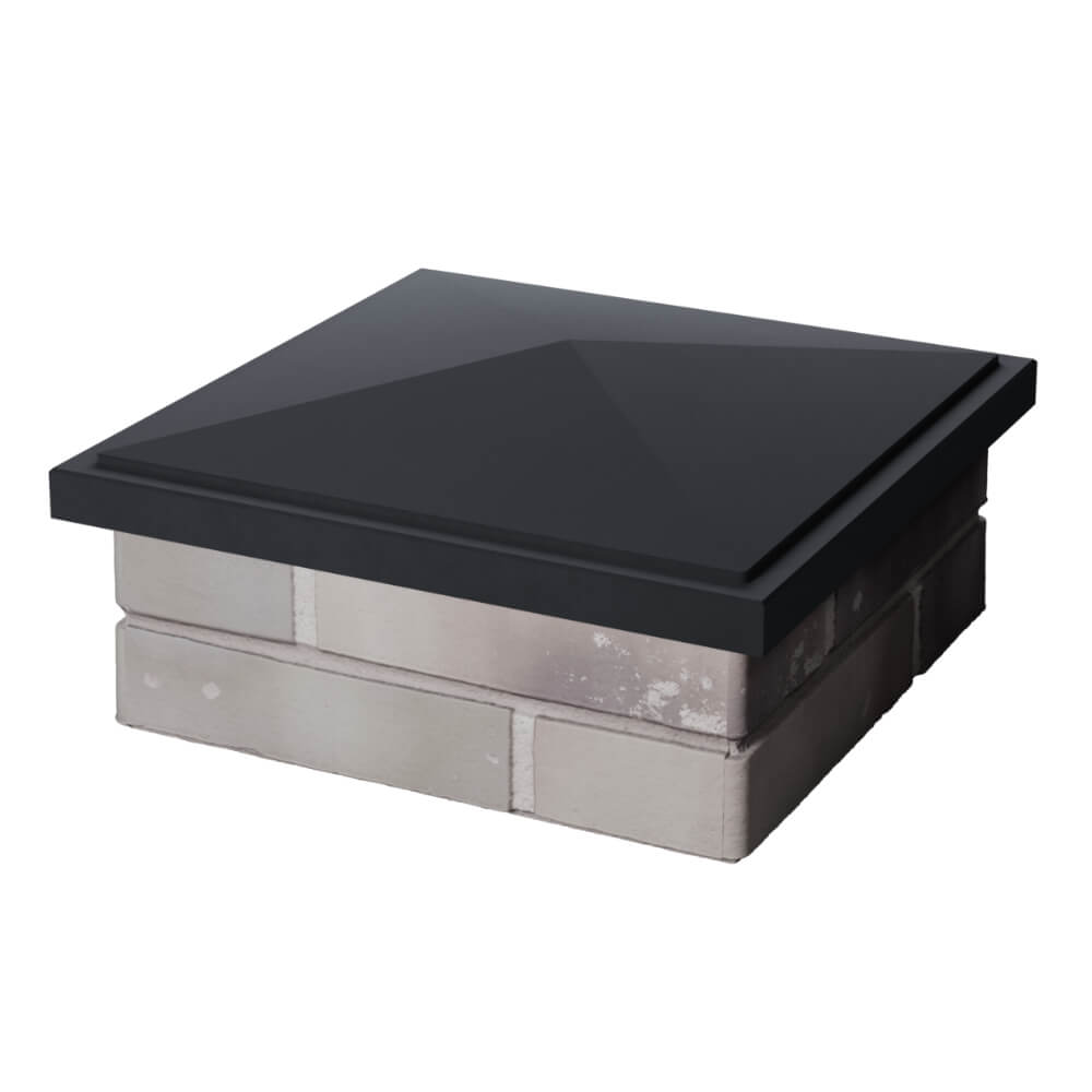 Колпак Zking БонаМоно Серый на столб 1.5х1.5 кирпича (385х385, 400х400мм) в Березниках фото