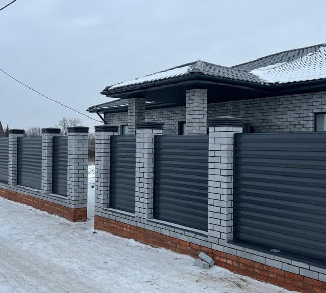 Колпак Zking Бона ХайТек Серый на столб 1.5х1.5 кирпича (385х385мм) в Березниках фото