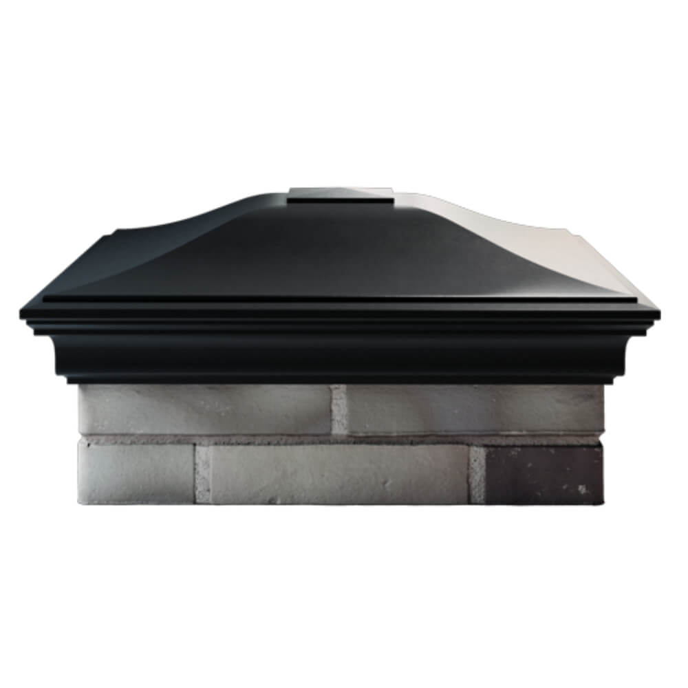 Колпак Zking Монблан Черный на столб 2х2 кирпича (515х515мм) в Березниках фото