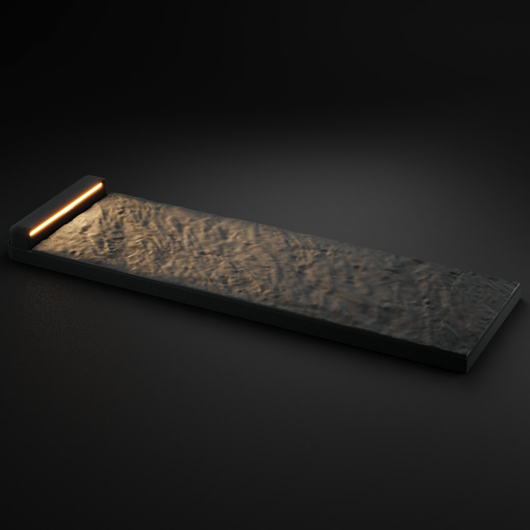 LED Светильник для шаговой плиты STONE Графитовый Серый 330х75х98мм в Березниках фото