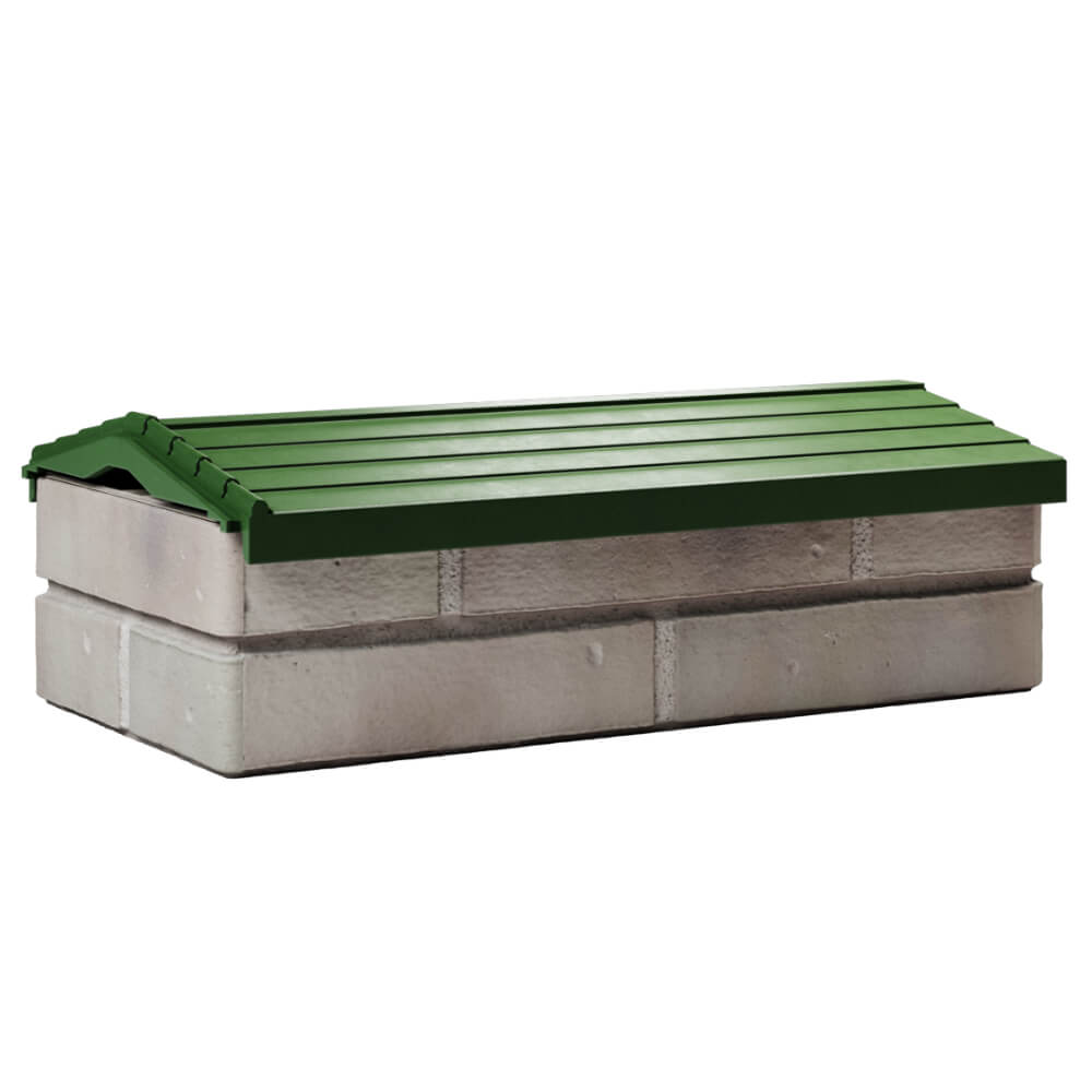 Парапет Zking Бона ХайТек Зеленый с посадкой на 1 кирпич (200/225/255мм) Березники фото