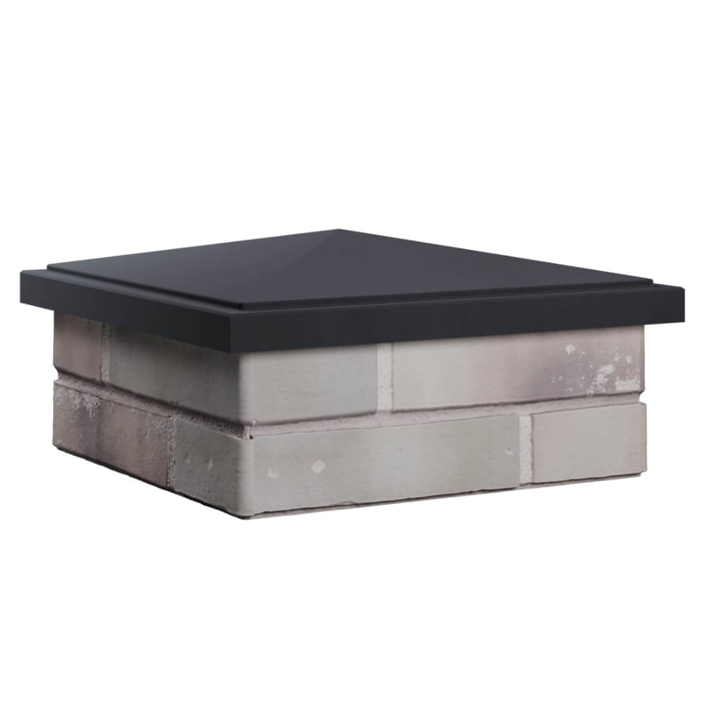 Колпак Zking БонаМоно Серый на столб 1.5х1.5 кирпича (385х385, 400х400мм) в Березниках фото