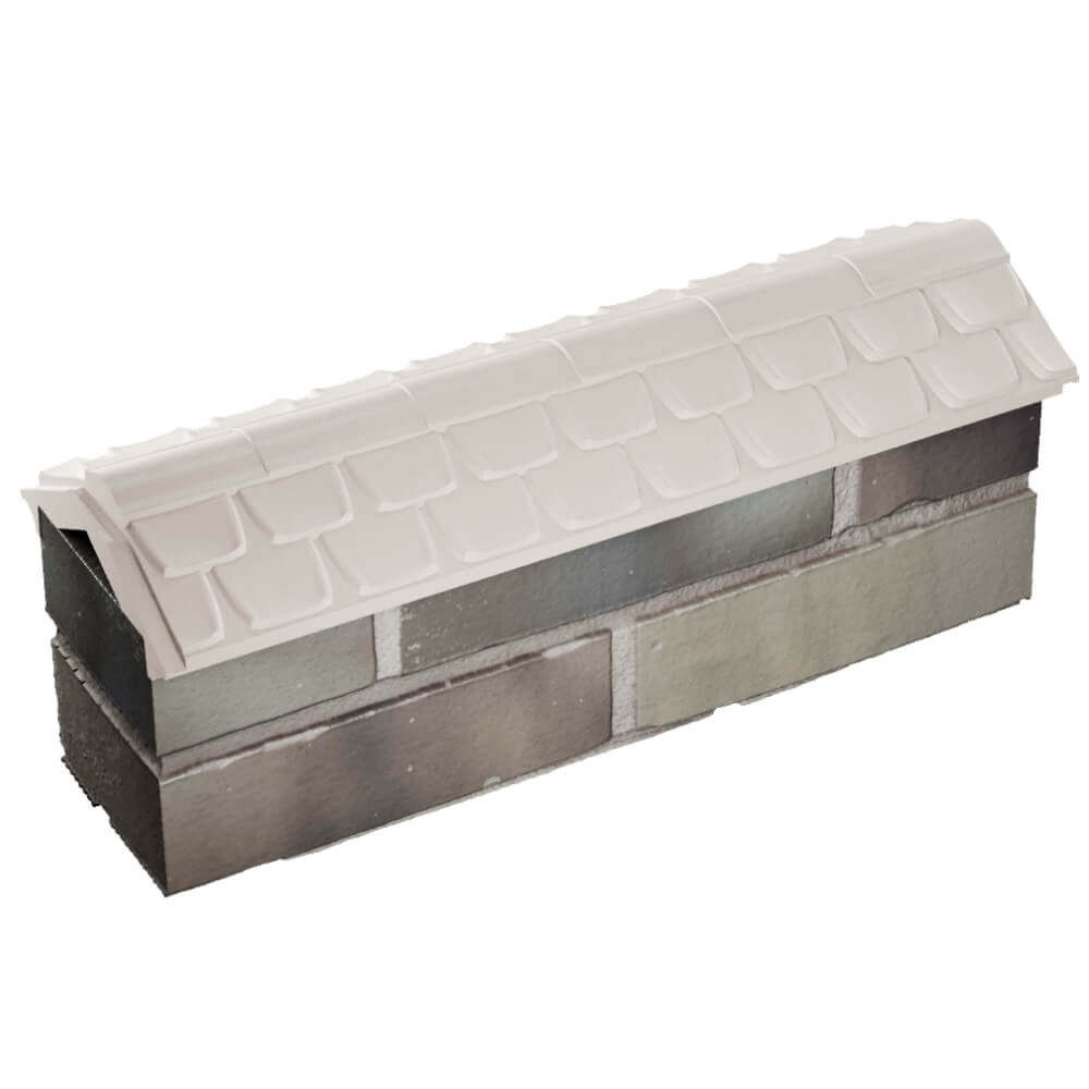 Парапет Zking Эльбрус Бежевый с посадкой на 0.5 кирпича (130мм) в Березниках фото