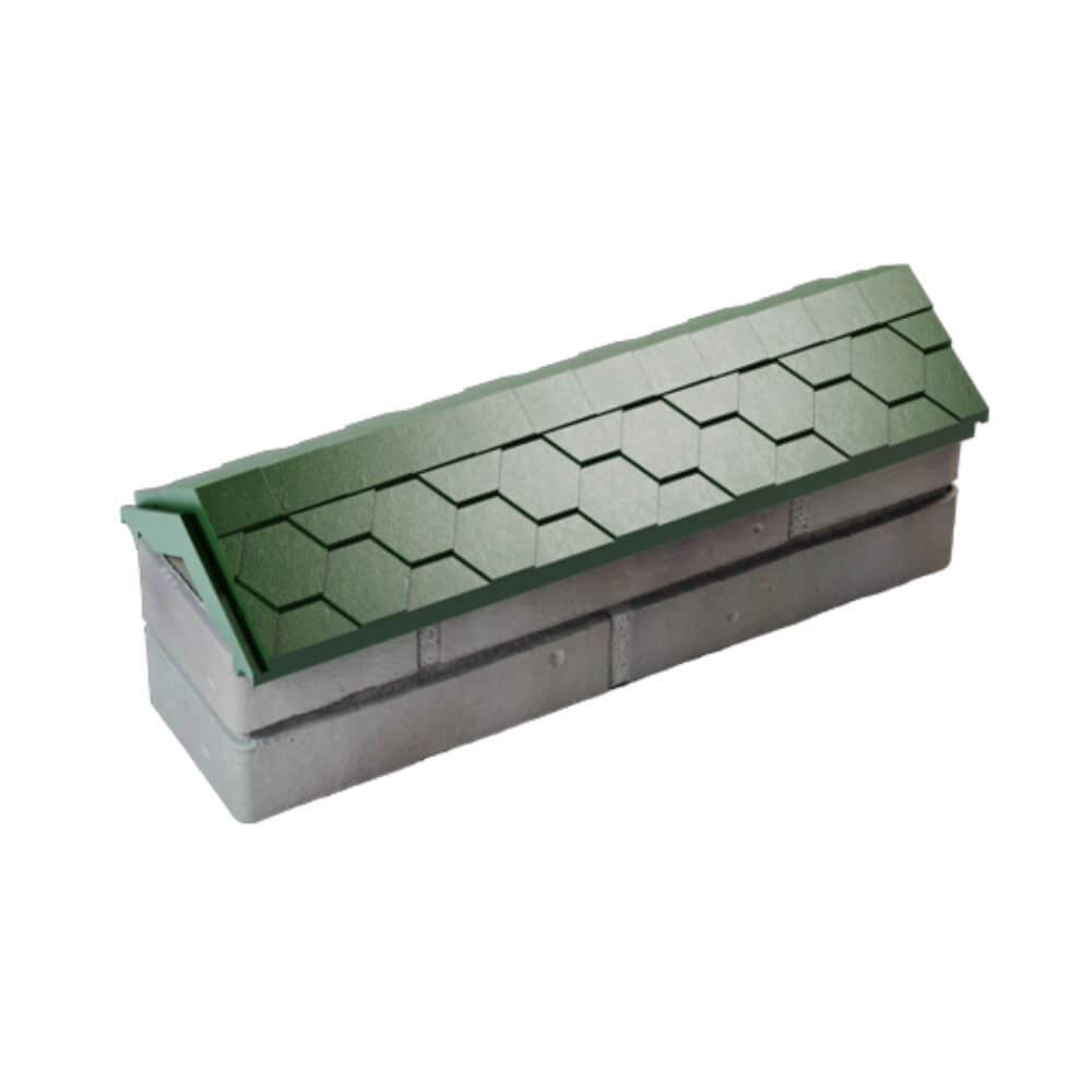 Парапет Zking Эверест Зеленый с посадкой на 0.5 кирпича (130мм) в Березниках фото