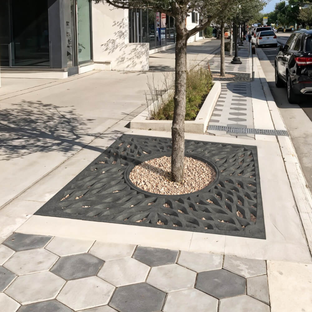 Приствольная решетка для дерева ZKING CRUST 2х2м Черная в Березниках фото