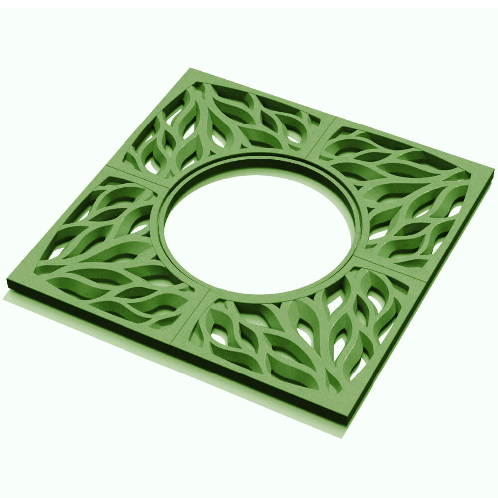 Приствольная решетка для дерева ZKING CRUST 1.2х1.2м Зеленая в Березниках фото