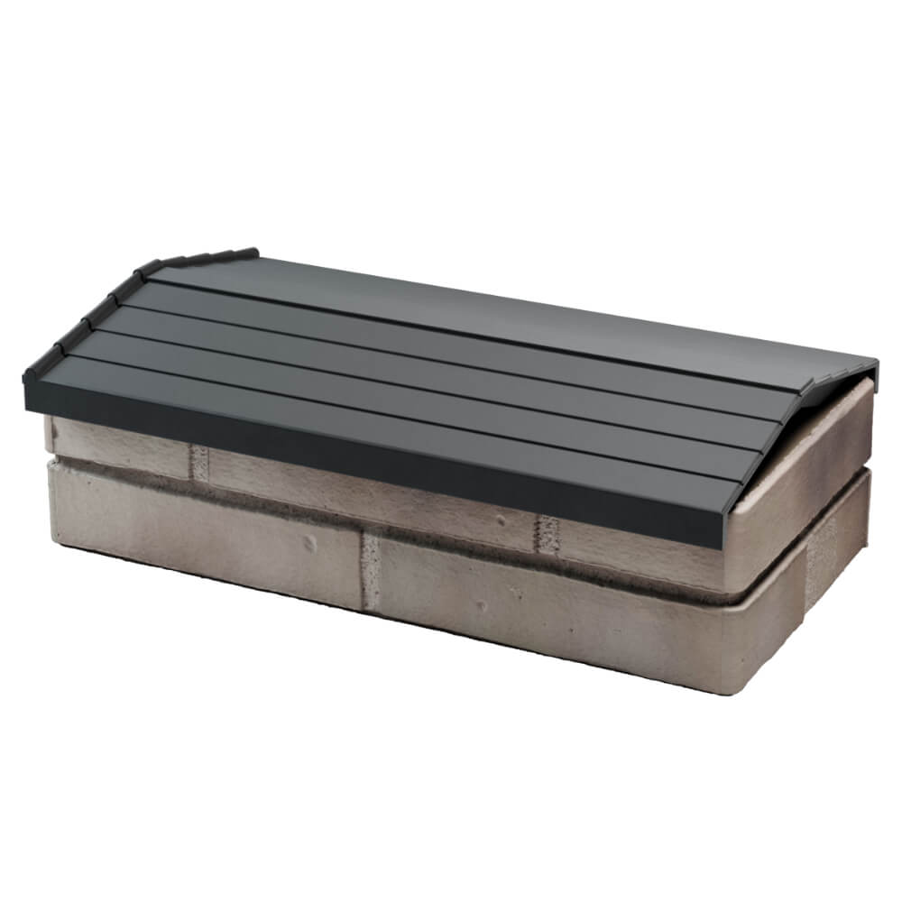 Парапет Zking Бона ХайТек Серый с посадкой на 1 кирпич (200/225/255мм) в Березниках фото