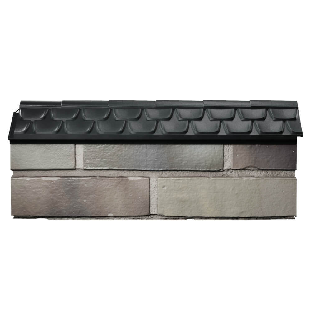Парапет Zking Эльбрус Черный с посадкой на 0.5 кирпича (130мм) в Березниках фото