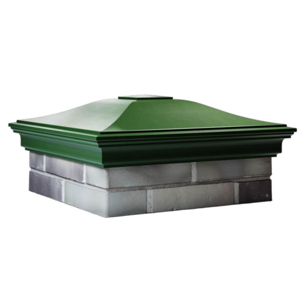 Колпак Zking Монблан Зеленый на столб 2х2 кирпича (515х515мм) в Березниках фото